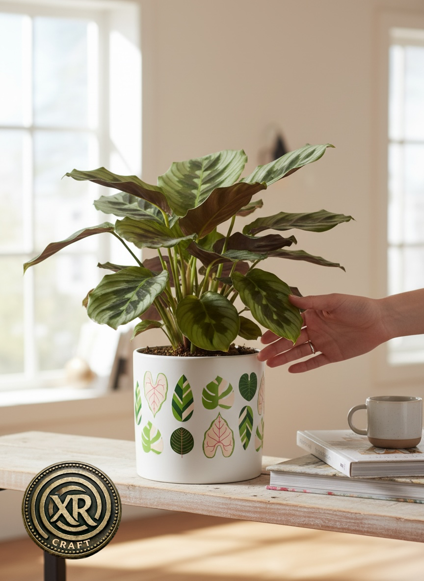 Leaves of Home Ceramic Cache Pot