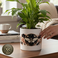 Luna Moth Ceramic Cache Pot