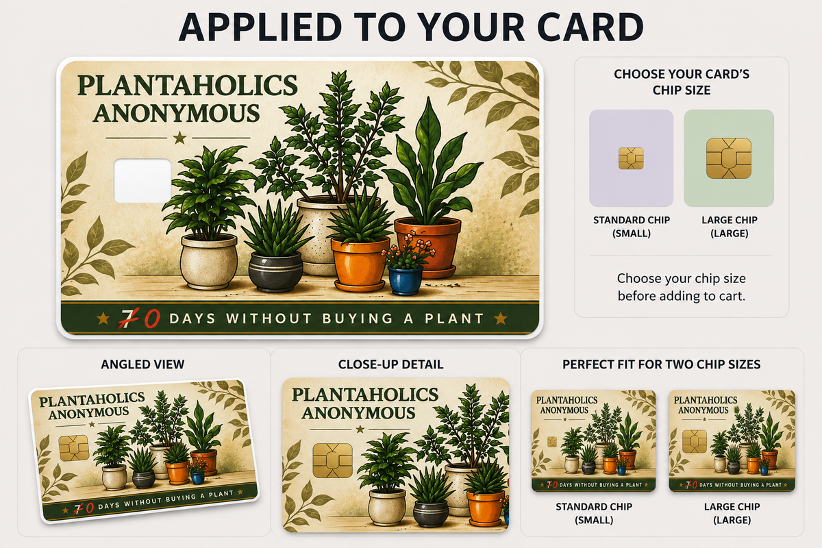 Plantaholics Anonymous Credit & Debit Card Skin