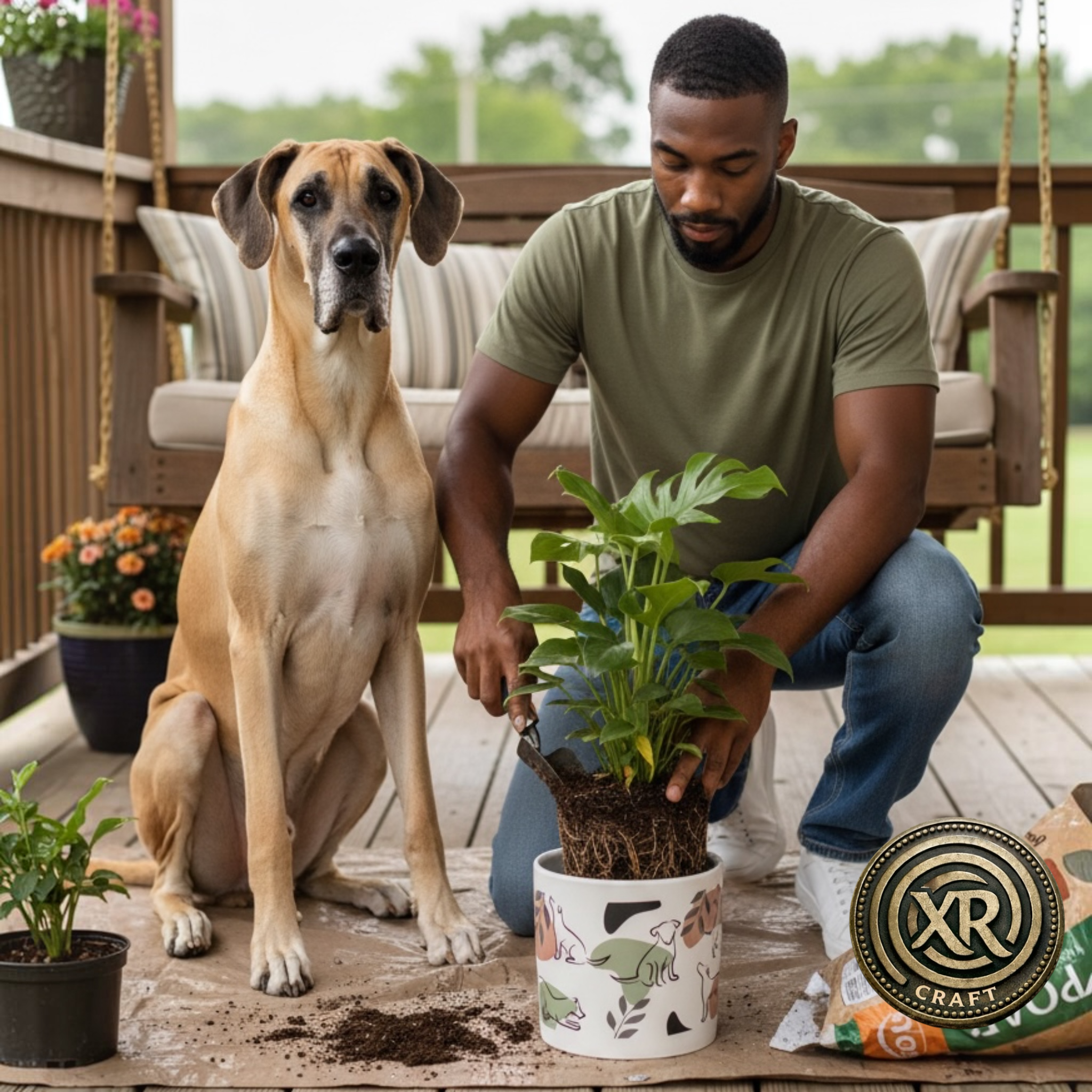 Plant Parent’s Best Friend Ceramic Cache Pot