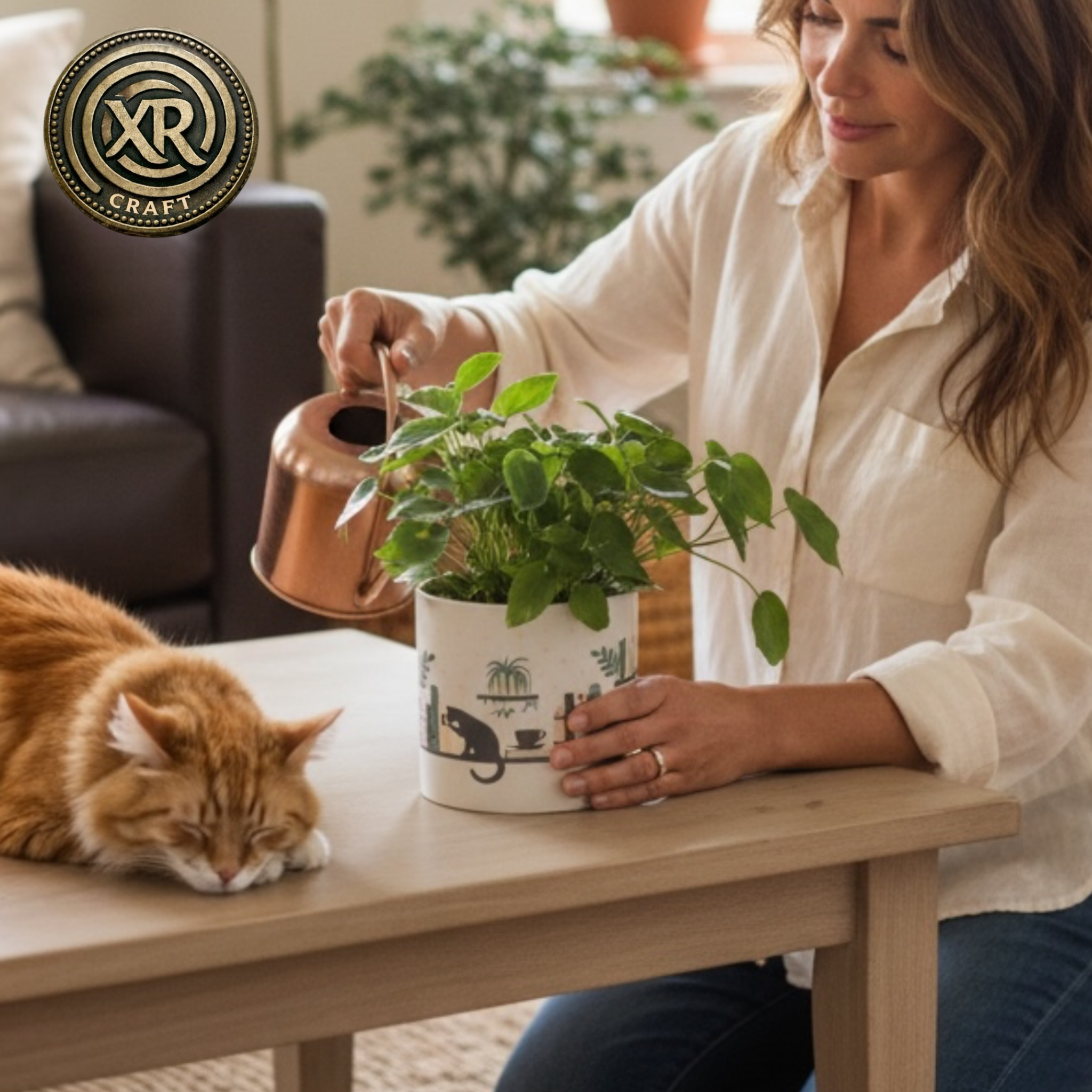 Shelf Supervisor Ceramic Cache Pot