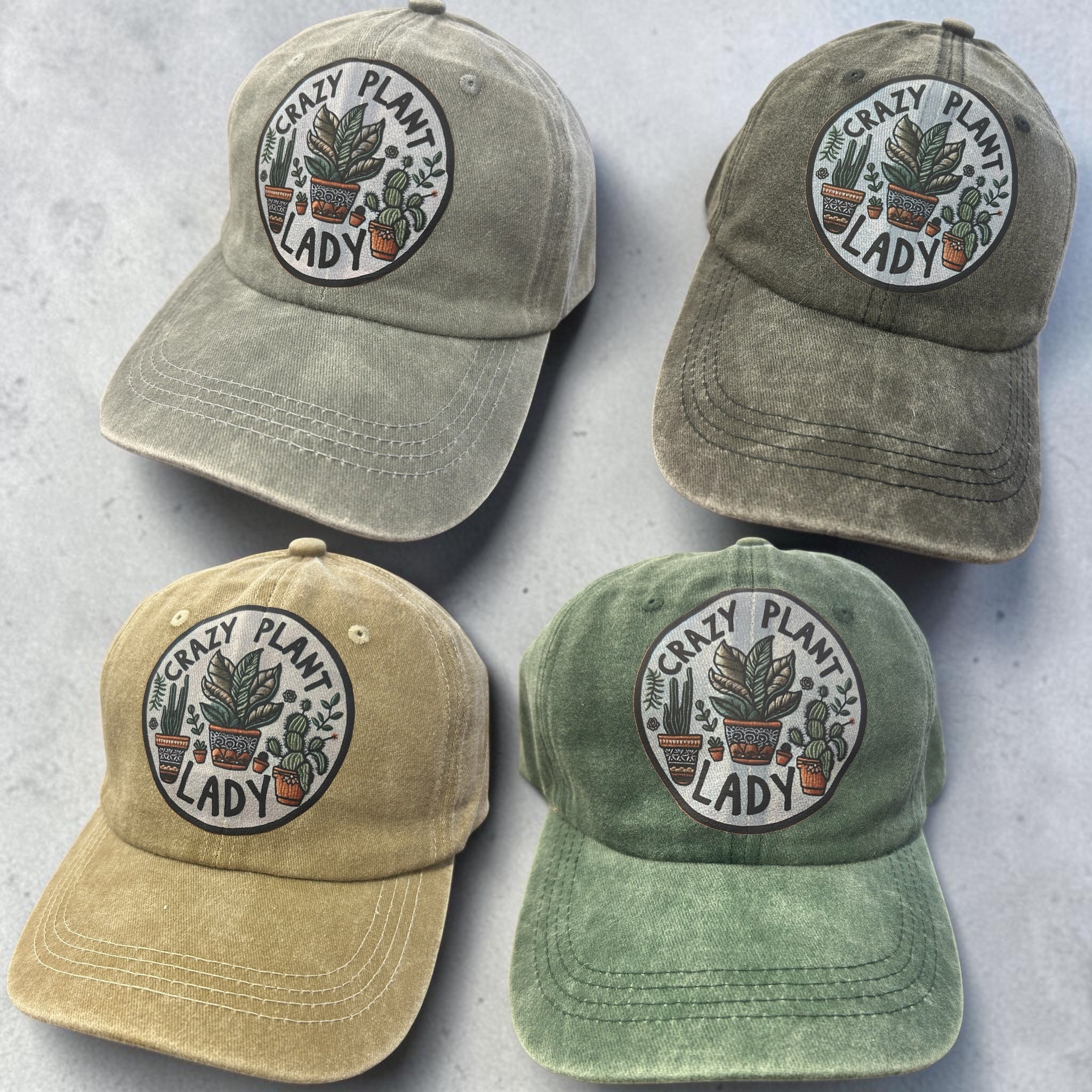 Crazy Plant Lady Vintage Cotton Cap