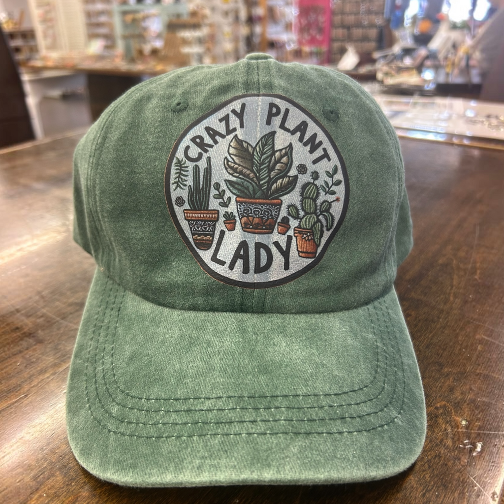 Crazy Plant Lady Vintage Cotton Cap