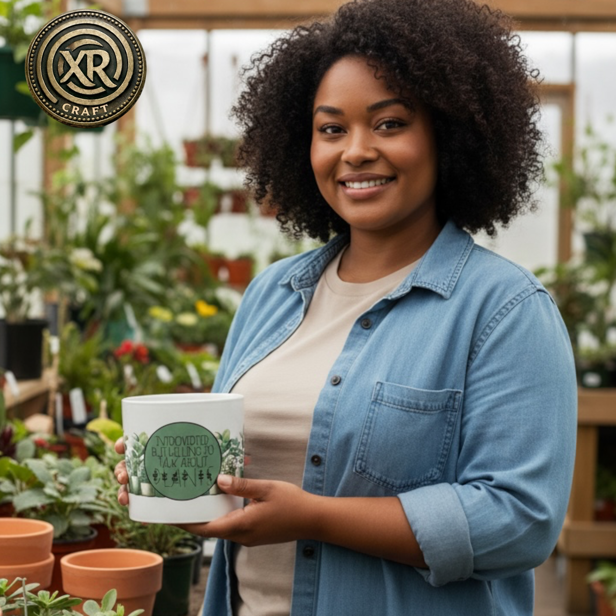 Introverted But Willing to Talk Plants Ceramic Cache Pot