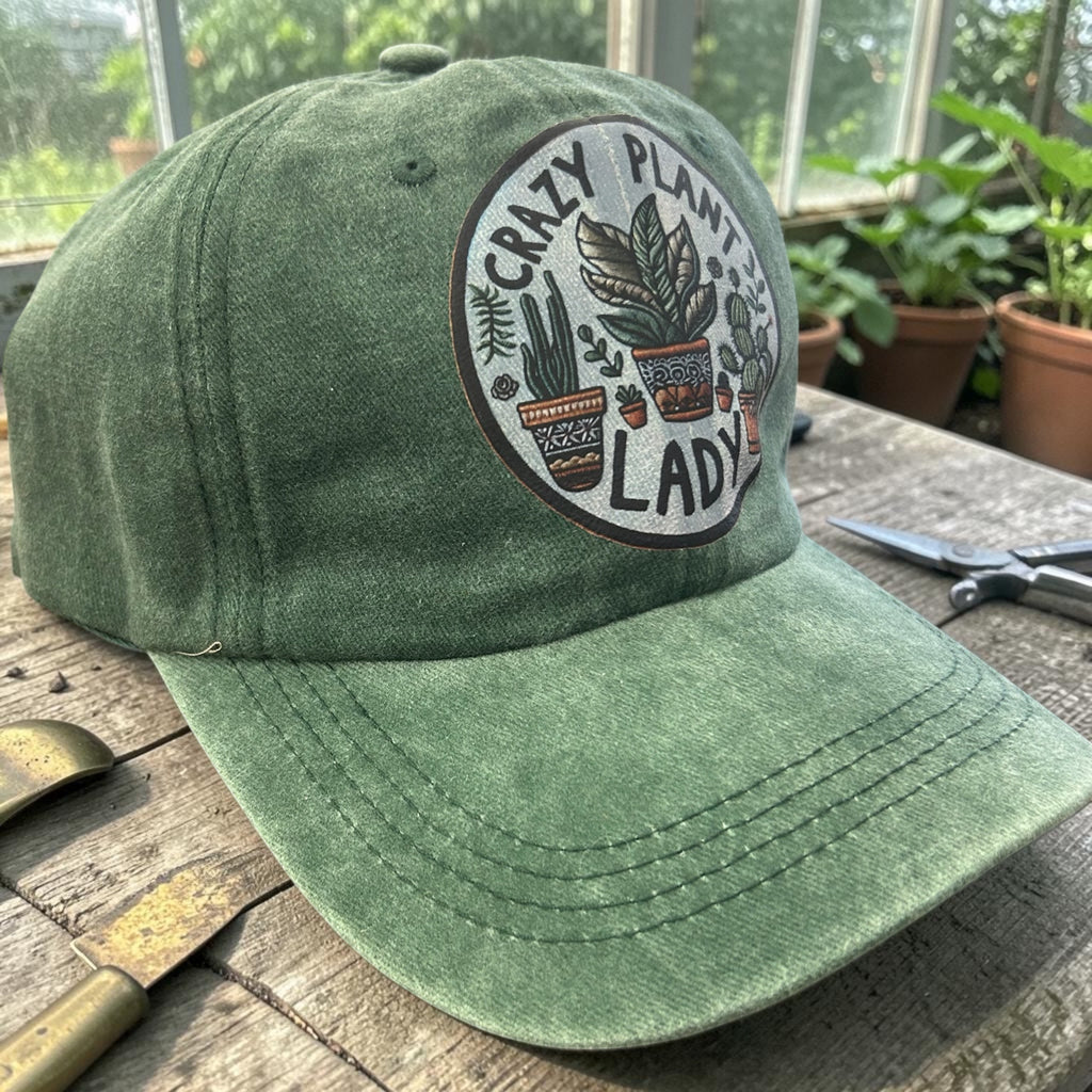 Crazy Plant Lady Vintage Cotton Cap