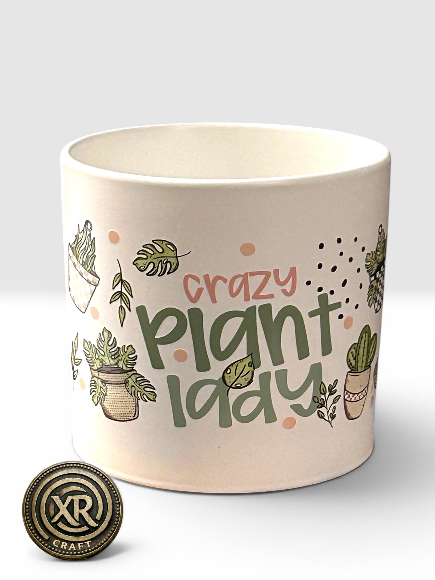 Crazy Plant Lady Ceramic Cache Pot