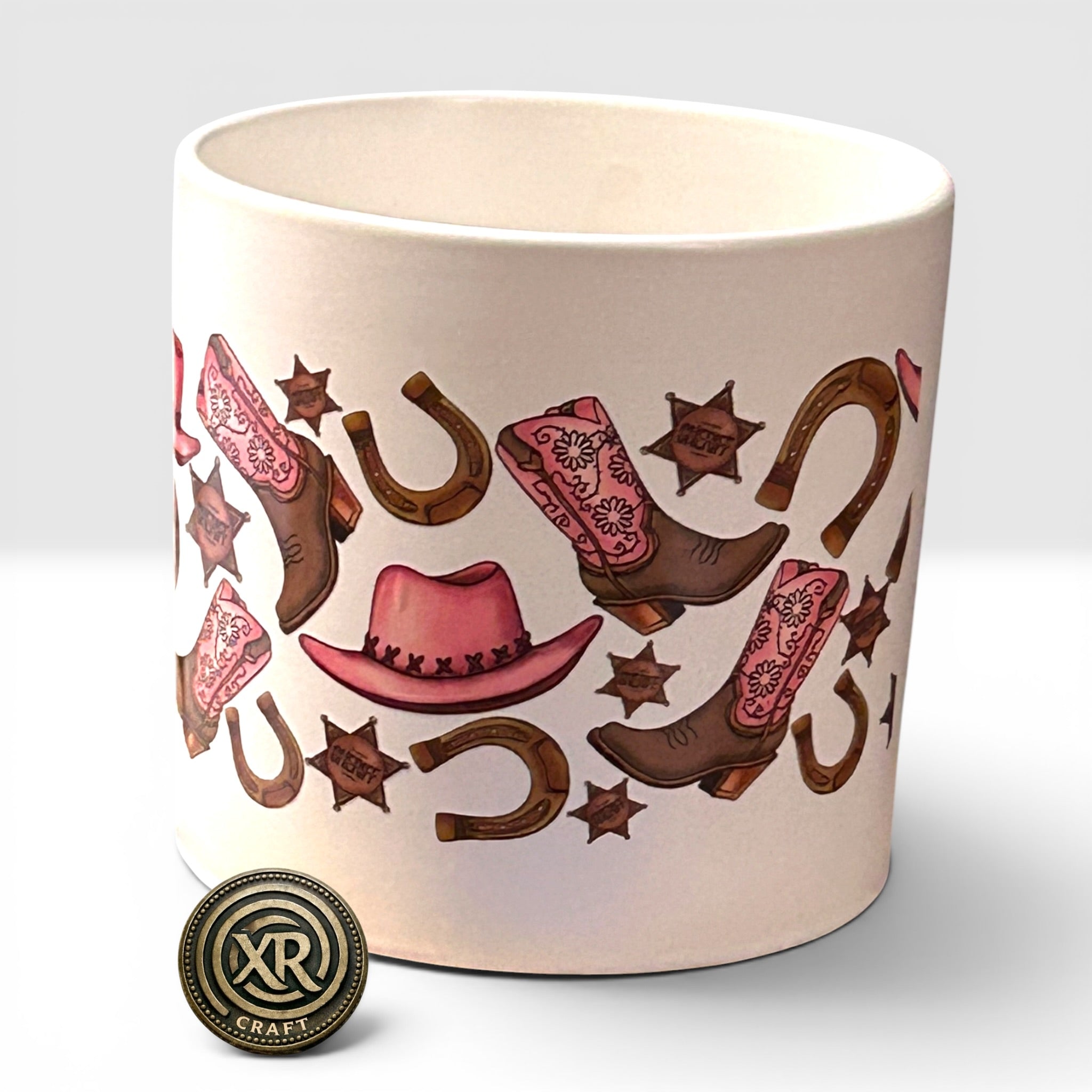 Boot Scootin’ Botanicals Ceramic Cache Pot