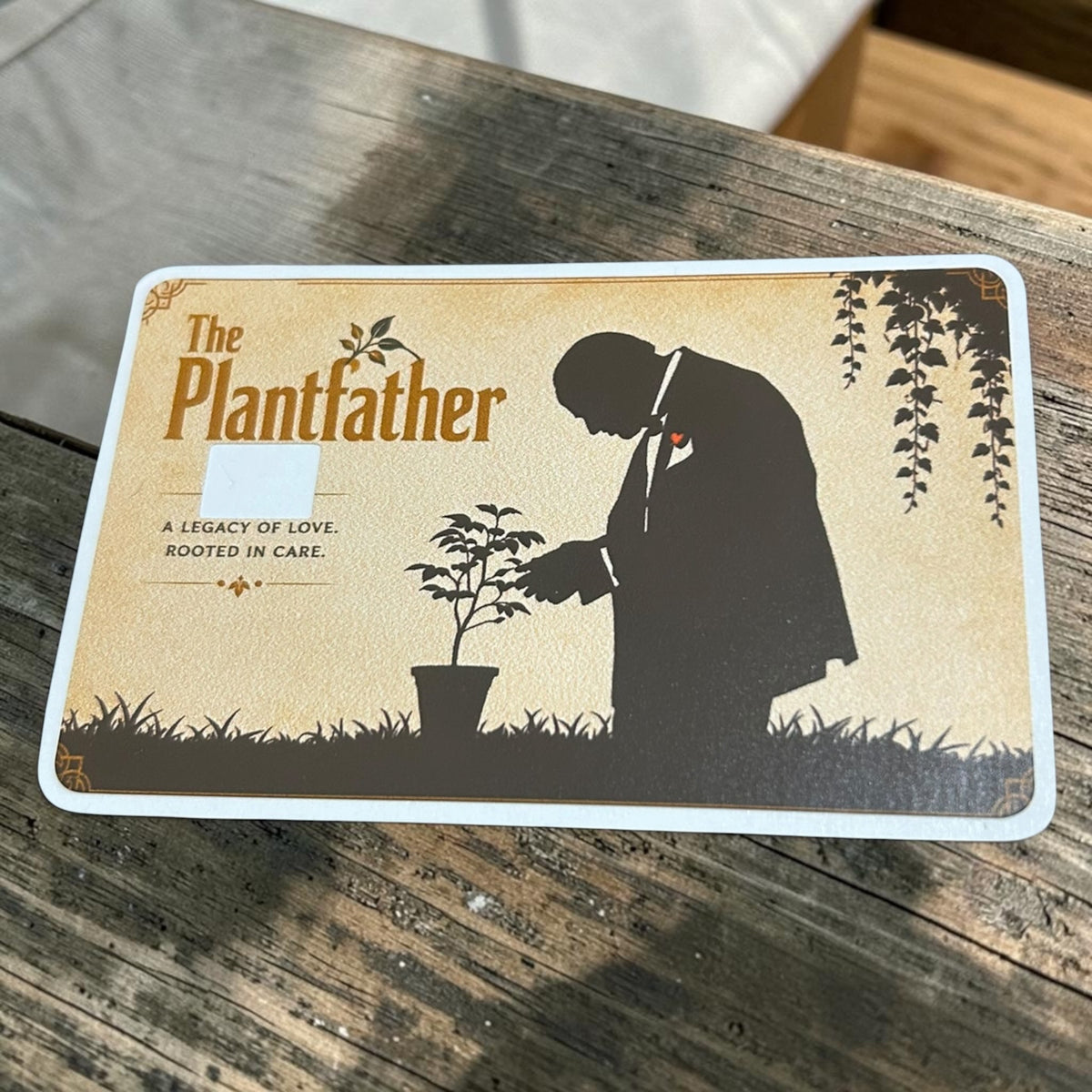The PlantFather Credit & Debit Card Skin
