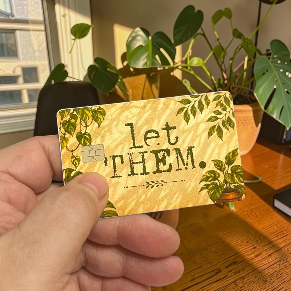 Let Them (Botanical) Credit & Debit Card Skin